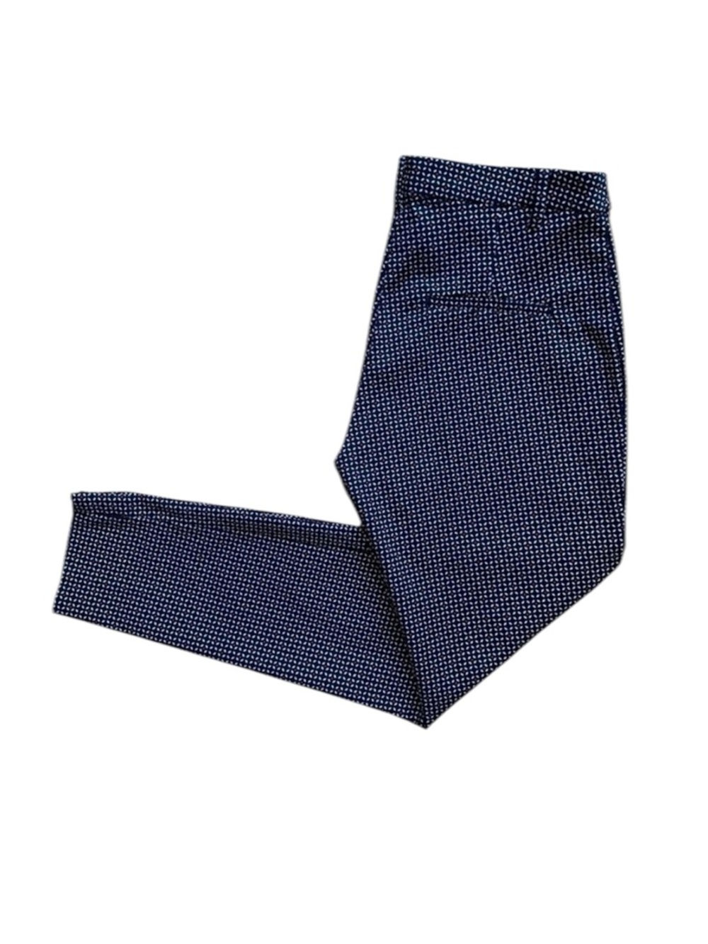 H&M Floral Ankle-Length Pants | Size 6 | Navy